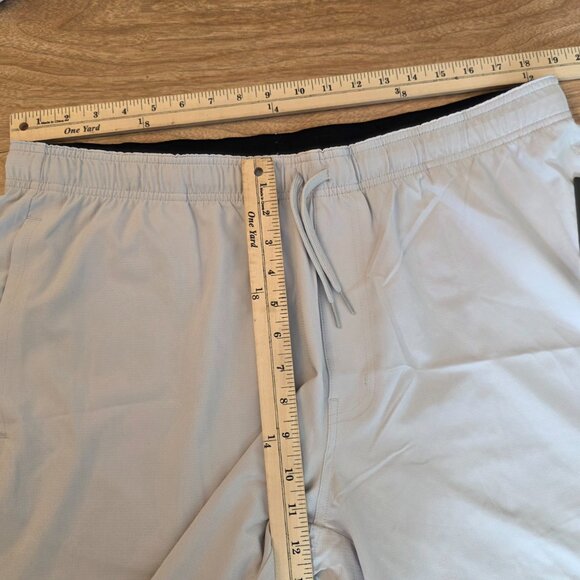 Travis Mathew Wanderlust Men Golf Shorts Gray Pockets Elastic Waist 2XL - Picture 12 of 17